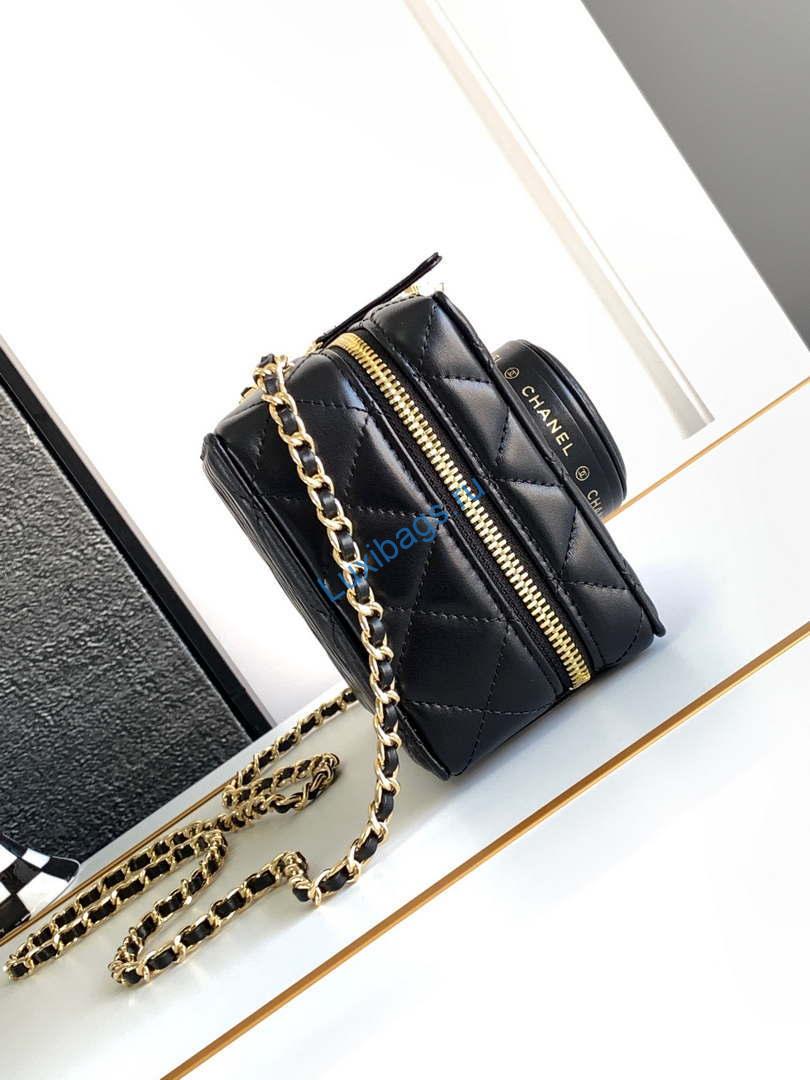 Chanel AS4817 Camera Case Black Lambskin Bag | chanel as4264 camera case black lambskin bag 02
