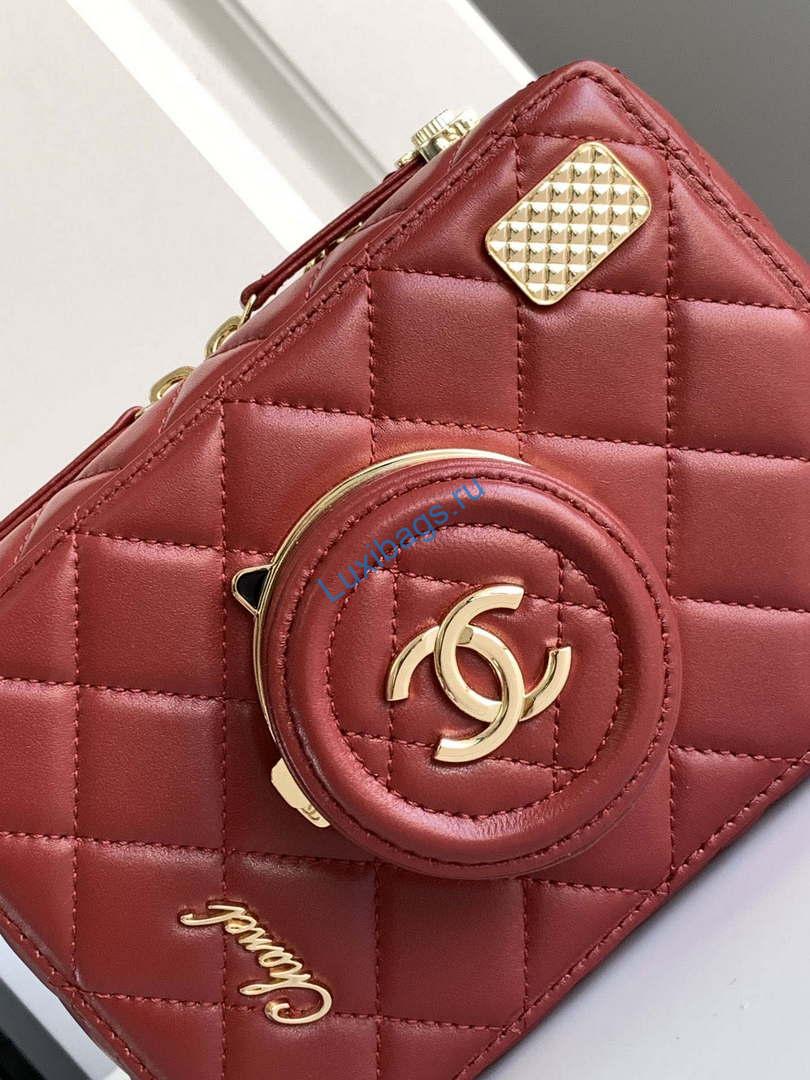 Chanel AS4817 Camera Case Red Lambskin Bag | chanel as4264 camera case red lambskin bag 05