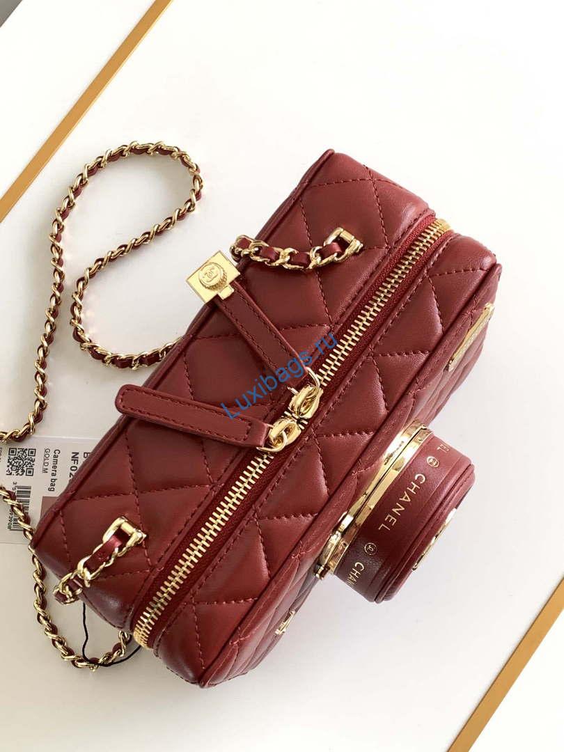 Chanel AS4817 Camera Case Red Lambskin Bag | chanel as4264 camera case red lambskin bag 06
