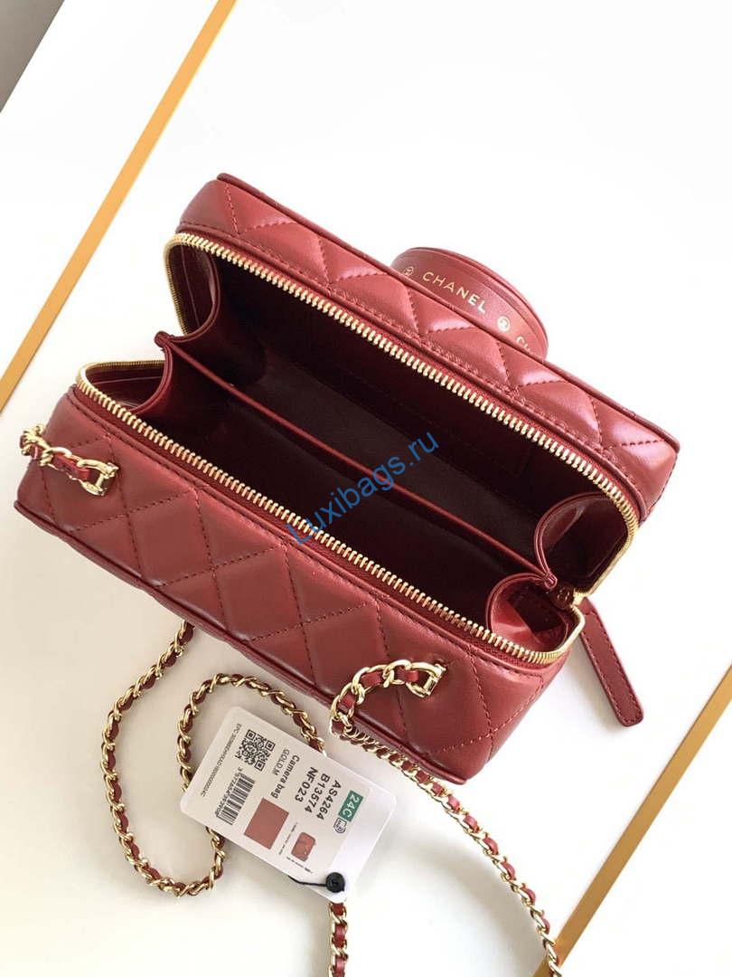 Chanel AS4817 Camera Case Red Lambskin Bag | chanel as4264 camera case red lambskin bag 08