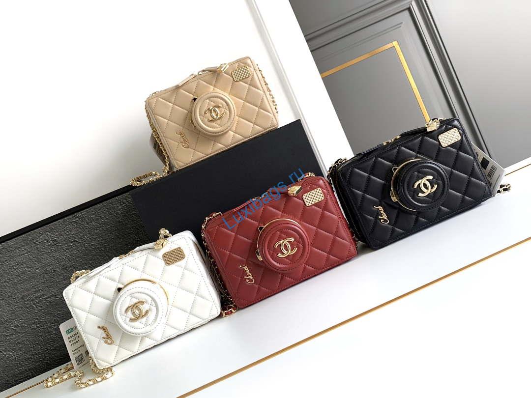 Chanel AS4817 Camera Case White Lambskin Bag | chanel as4264 camera case red lambskin bag 10