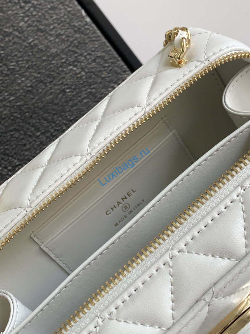 Chanel AS4817 Camera Case White Lambskin Bag | chanel as4264 camera case white lambskin bag 09