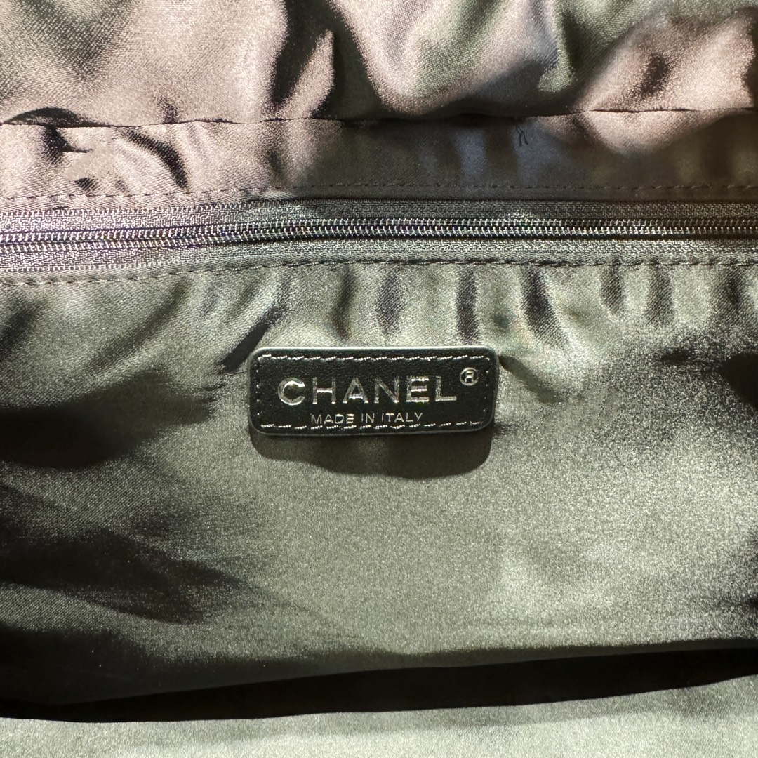 Chanel AS4364 Large Bowling Bag Nylon & Silver-Tone Metal Black | chanel as4364 large bowling bag nylon silver tone metal black 07