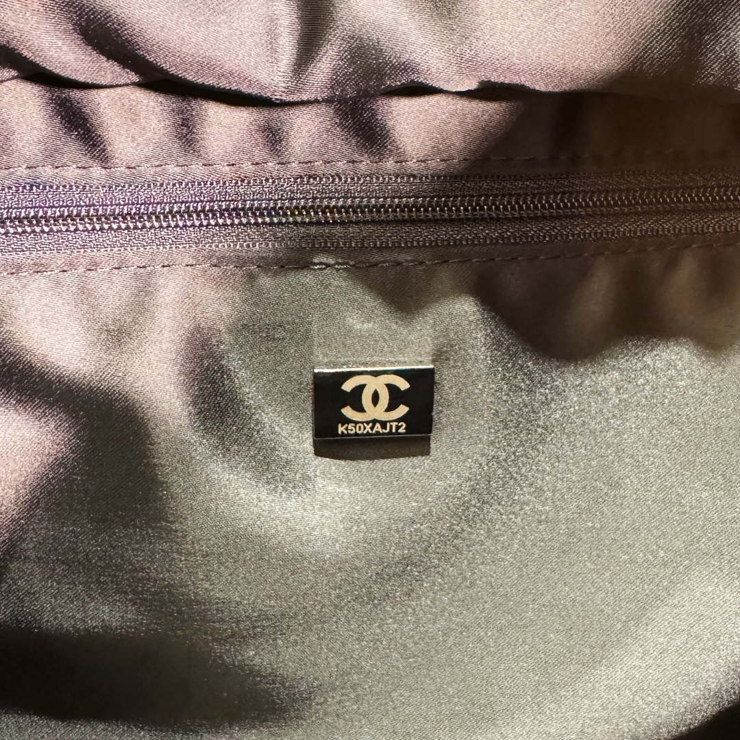 Chanel AS4364 Large Bowling Bag Nylon & Silver-Tone Metal Black | chanel as4364 large bowling bag nylon silver tone metal black 08