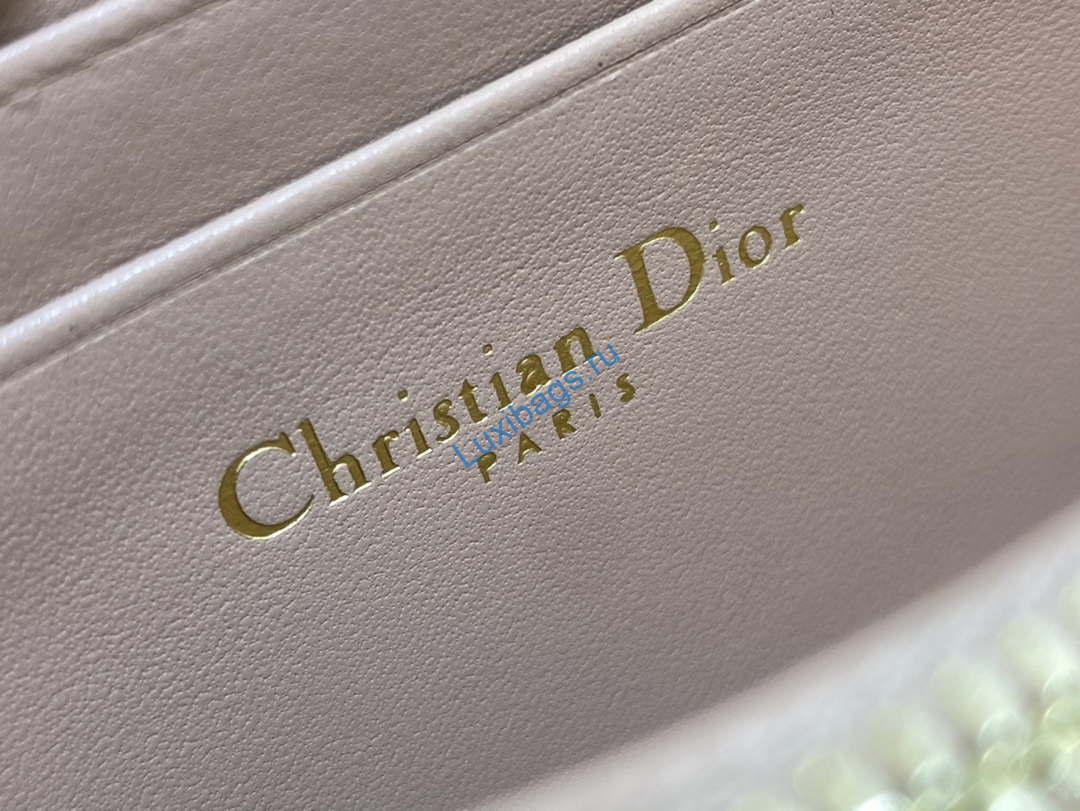 Dior S0011 Lady Dior Zipper Card Holder Medium Light Pink patent leather Lambskin | dior s0011 lady dior zipper card holder medium light pink patent leather lambskin 06