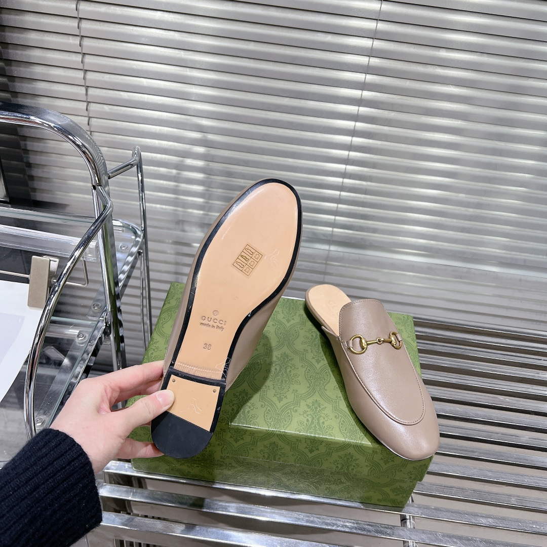 Gucci 423513 Women's Princetown Leather Slipper G53191 | gucci 423513 womens princetown leather slipper g53191 9