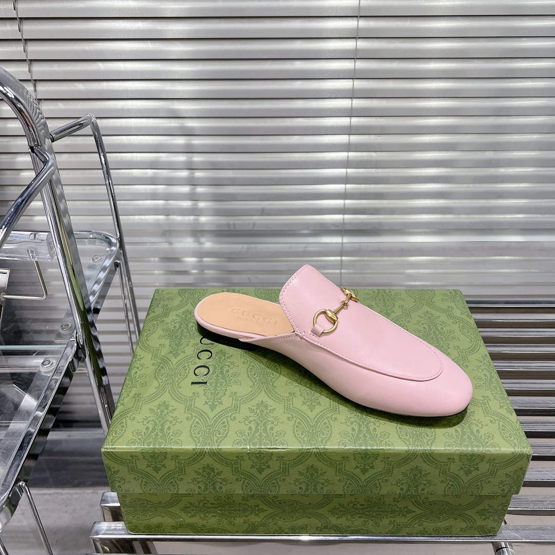 Gucci 423513 Women's Princetown Leather Slipper G53192 | gucci 423513 womens princetown leather slipper g53192 4
