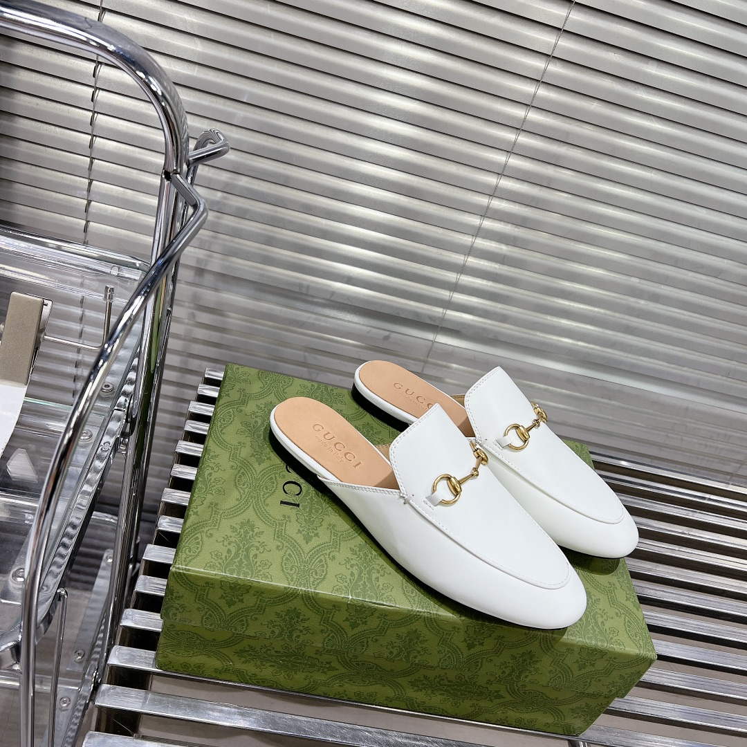 Gucci 423513 Women's Princetown Leather Slipper G53193 | gucci 423513 womens princetown leather slipper g53193 2