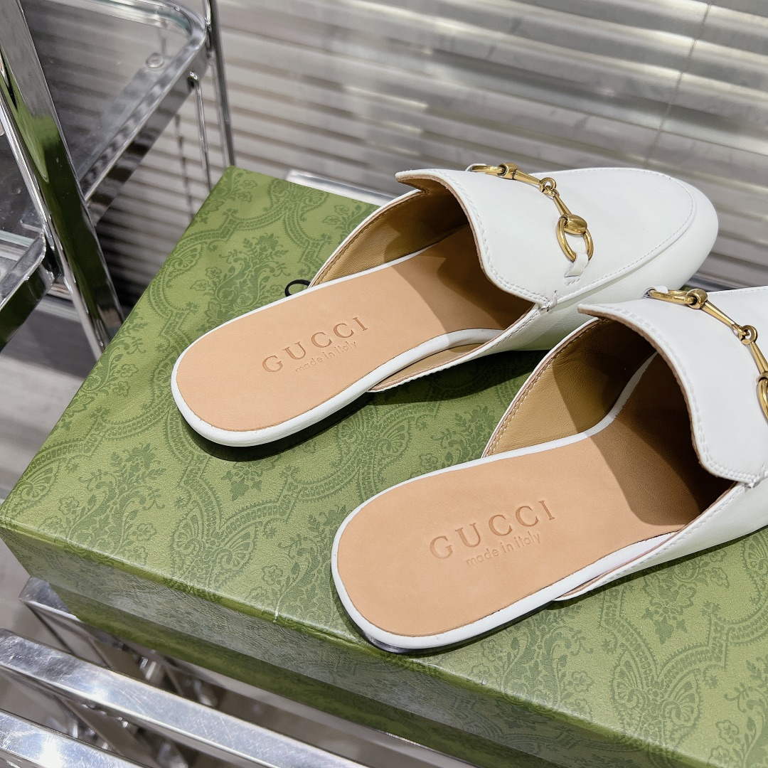 Gucci 423513 Women's Princetown Leather Slipper G53193 | gucci 423513 womens princetown leather slipper g53193 6