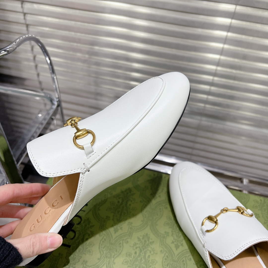Gucci 423513 Women's Princetown Leather Slipper G53193 | gucci 423513 womens princetown leather slipper g53193 7