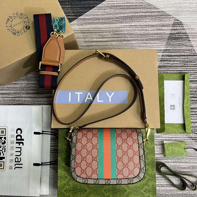 Gucci 658574 Gucci Horsebit 1955 Mini Bag Red Print | gucci 658574 gucci horsebit 1955 mini bag red print 2