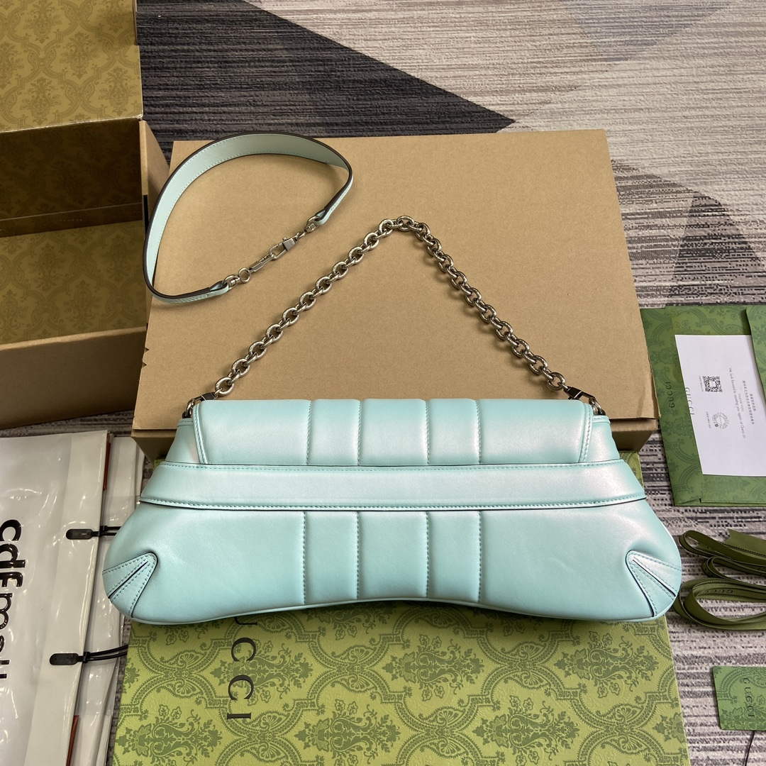 Gucci 764255 Gucci Horsebit Chain Medium Shoulder Bag Symphony blue | gucci 764255 gucci horsebit chain medium shoulder bag symphony blue 2