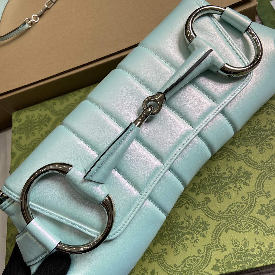 Gucci 764255 Gucci Horsebit Chain Medium Shoulder Bag Symphony blue | gucci 764255 gucci horsebit chain medium shoulder bag symphony blue 6