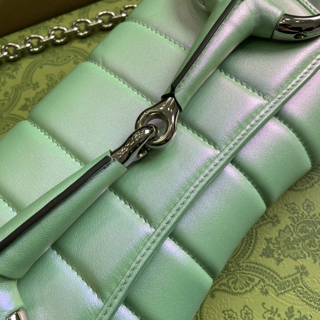 Gucci 764255 Gucci Horsebit Chain Medium Shoulder Bag Symphony green | gucci 764255 gucci horsebit chain medium shoulder bag symphony green 7