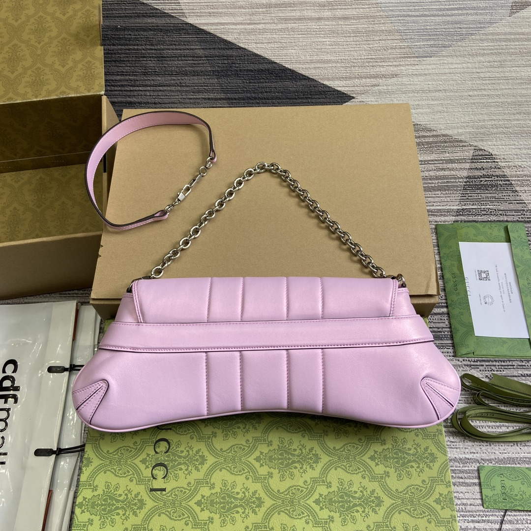 Gucci 764255 Gucci Horsebit Chain Medium Shoulder Bag Symphony powder | gucci 764255 gucci horsebit chain medium shoulder bag symphony powder 2