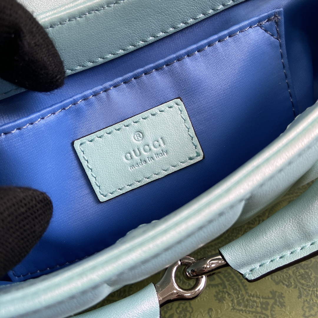 Gucci 764339 Gucci Horsebit Chain Small Shoulder Bag Symphony blue | gucci 764339 gucci horsebit chain small shoulder bag symphony blue 9