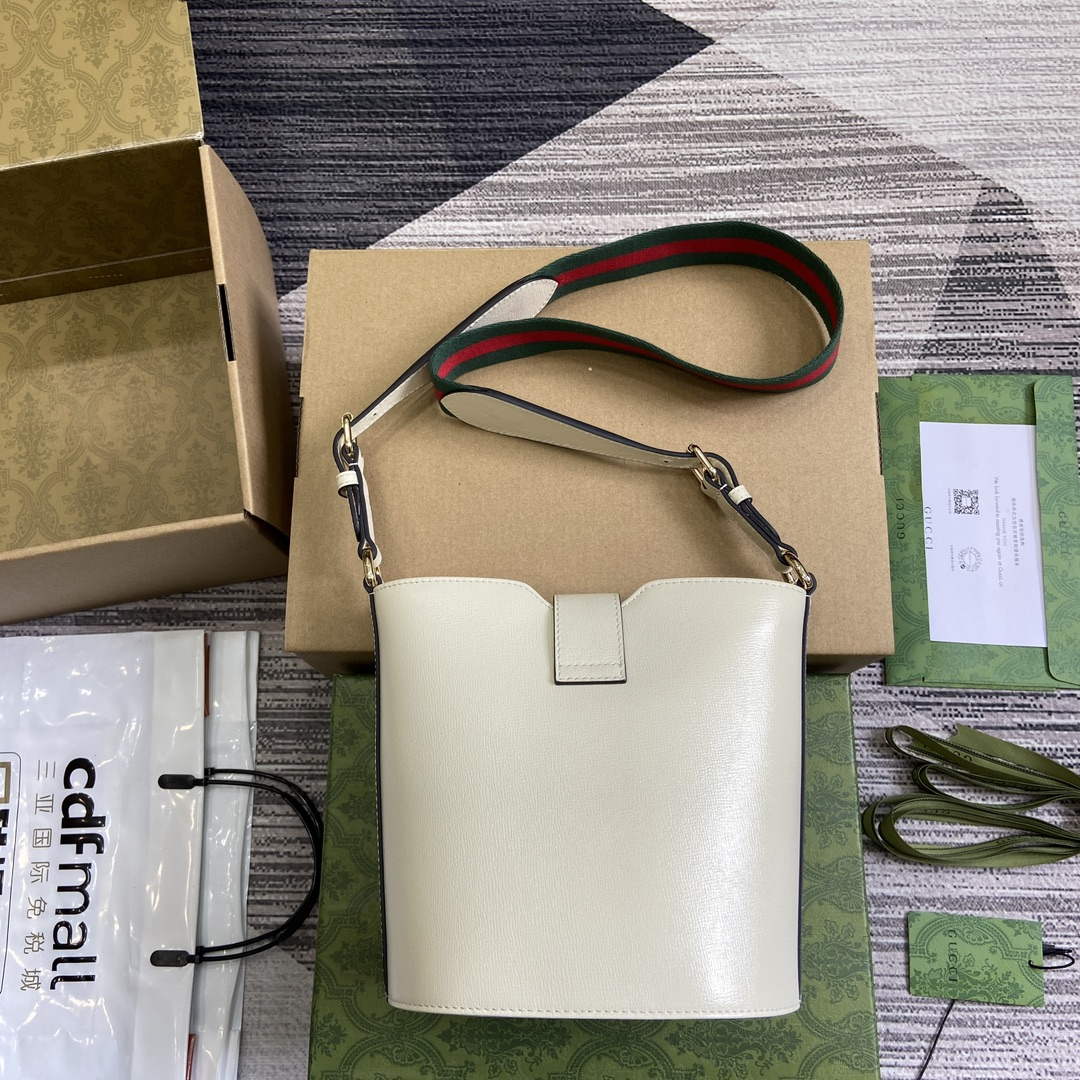 Gucci 782908 Mini Bucket Shoulder Bag Ivory | gucci 782908 mini bucket shoulder bag ivory 2