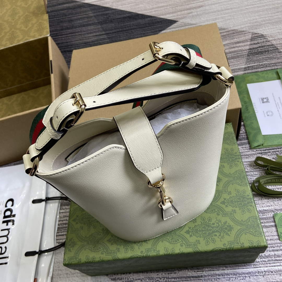 Gucci 782908 Mini Bucket Shoulder Bag Ivory | gucci 782908 mini bucket shoulder bag ivory 6