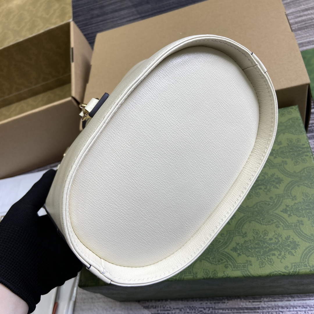 Gucci 782908 Mini Bucket Shoulder Bag Ivory | gucci 782908 mini bucket shoulder bag ivory 7