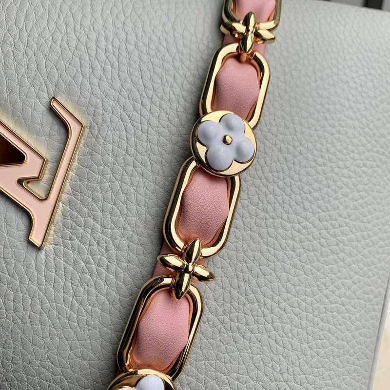 LV M23280 Louis Vuitton Capucines BB Handbag Ice Grey | lv m23280 louis vuitton capucines bb handbag ice grey 9