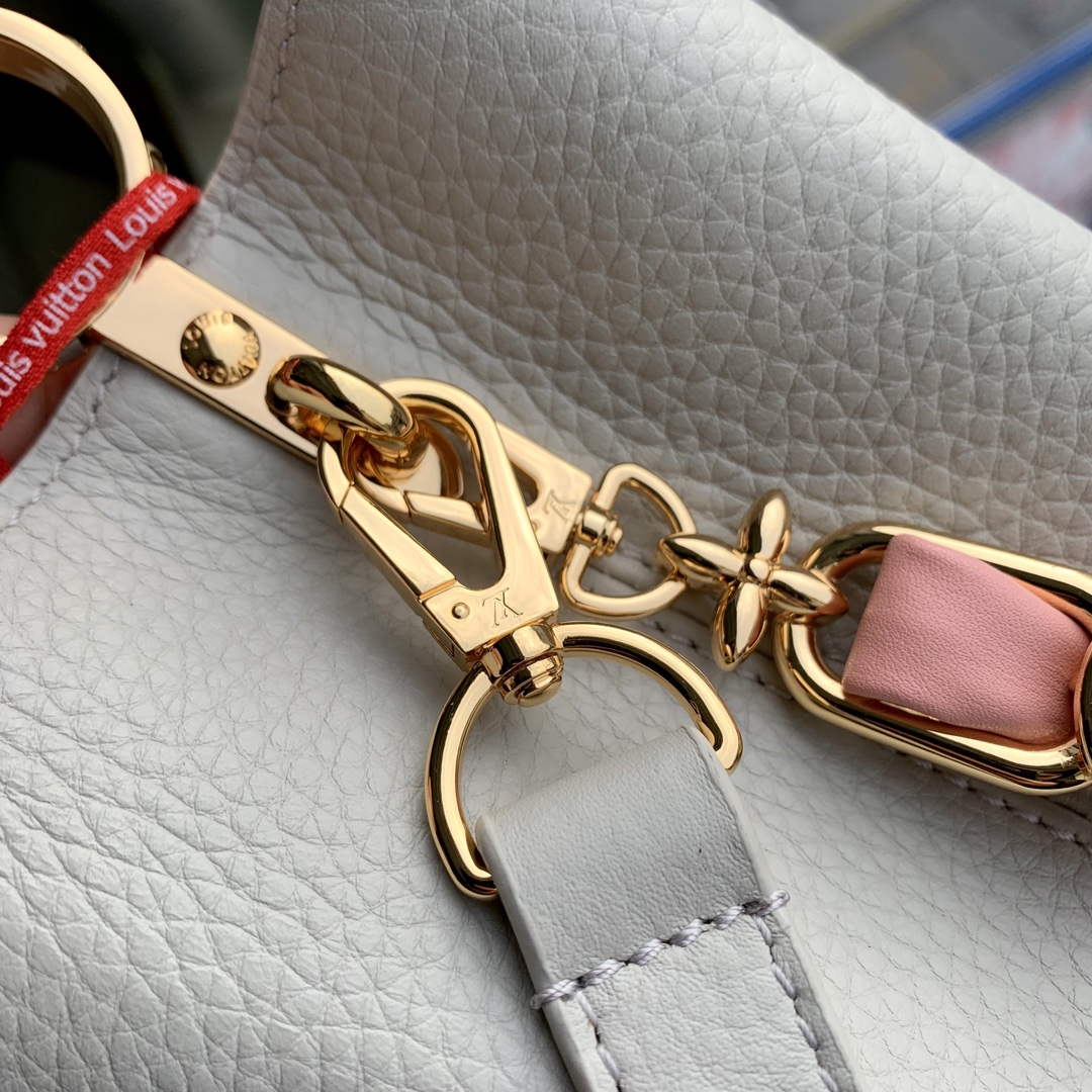 LV M23280 Louis Vuitton Capucines Mini Handbag Ice Grey | lv m23280 louis vuitton capucines mini handbag ice grey 7