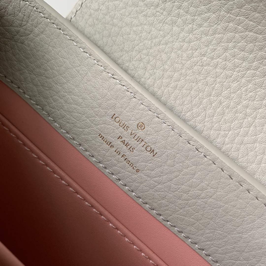 LV M23280 Louis Vuitton Capucines Mini Handbag Ice Grey | lv m23280 louis vuitton capucines mini handbag ice grey 9