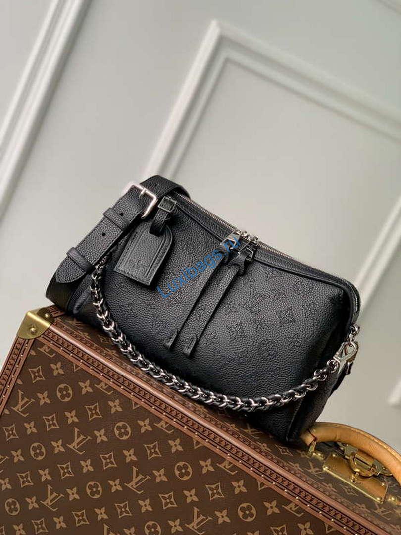 LV M24255 Louis Vuitton Hand It All PM Bag Mahina Black | lv m24255 louis vuitton hand it all pm bag mahina black 02