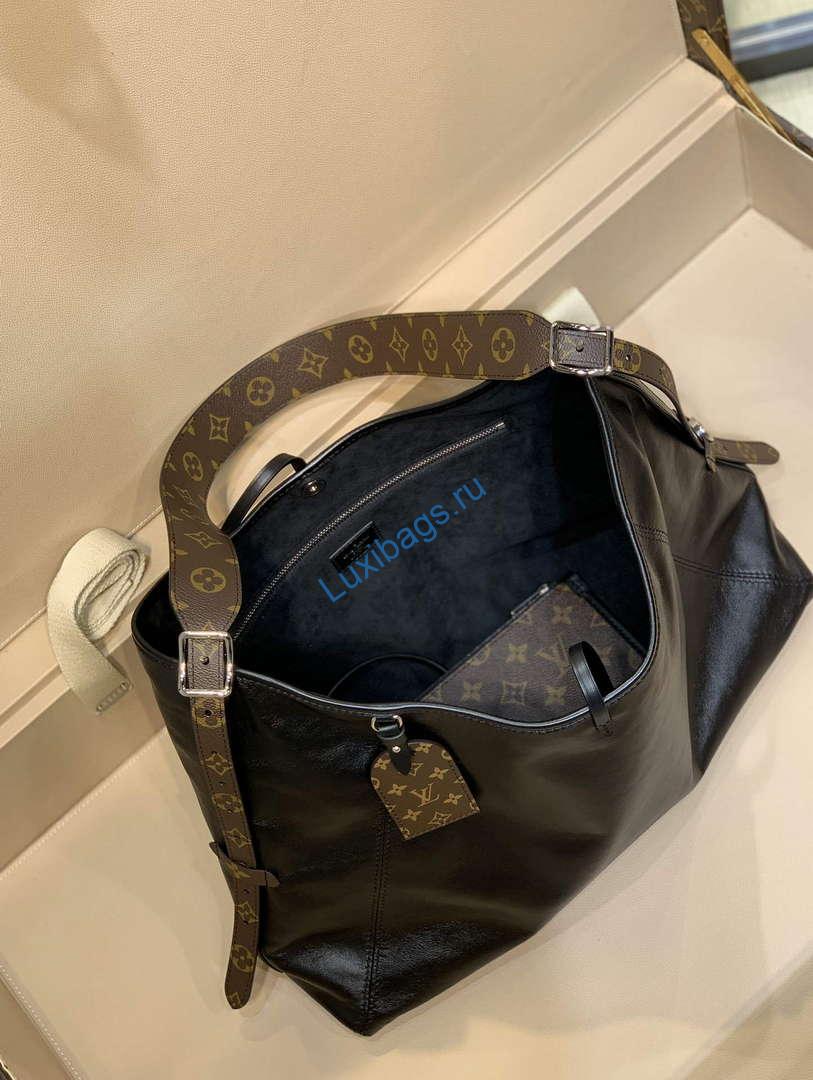 LV M25143 Louis Vuitton CarryAll Dark MM Handbag Black | lv m25143 louis vuitton carryall dark mm handbag black 5