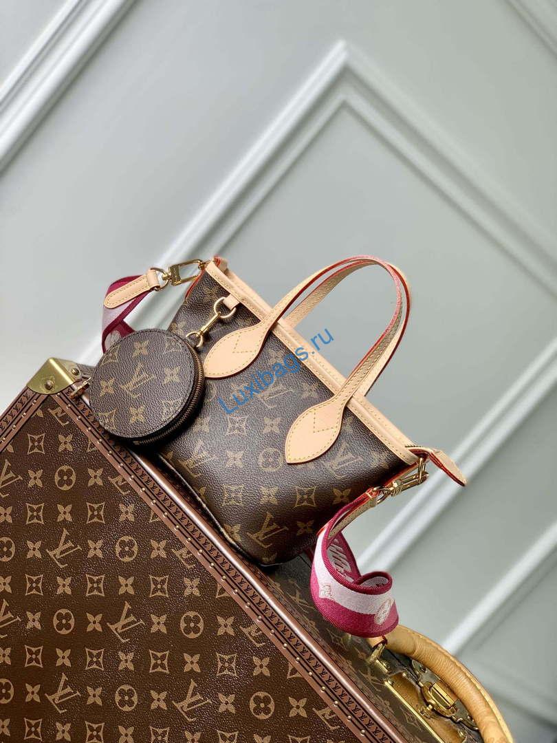 LV M46786 Louis Vuitton M46705 Neverfull BB Handbag Rose Peony | lv m46786 louis vuitton m46705 neverfull bb handbag rose peony 02