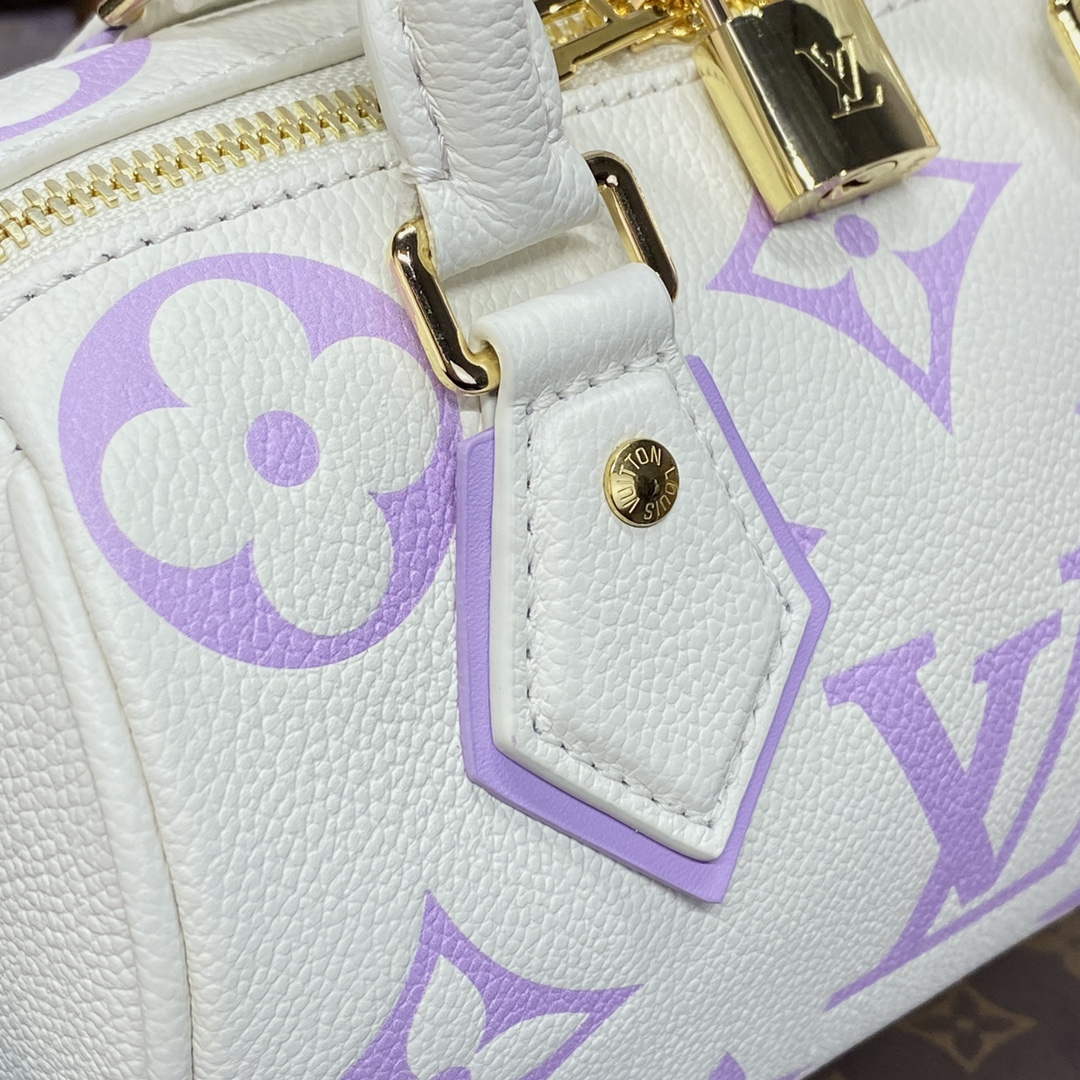 LV M46875 Louis Vuitton Speedy Bandoulière 20 Handbag Latte White / Bubble Tea Mauve | lv m46875 louis vuitton speedy bandouliere 20 handbag latte white bubble tea mauve 5