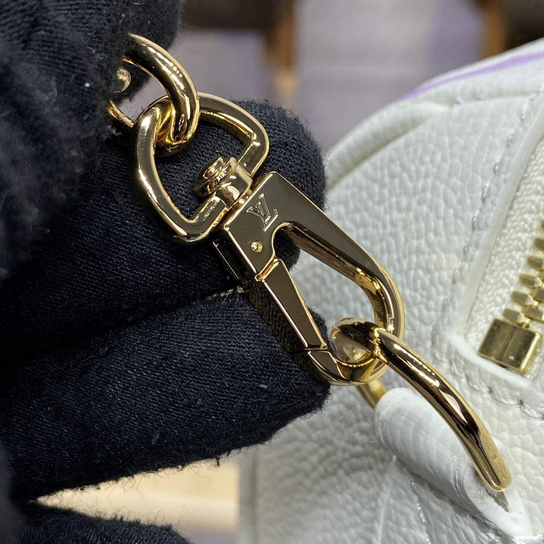 LV M46875 Louis Vuitton Speedy Bandoulière 20 Handbag Latte White / Bubble Tea Mauve | lv m46875 louis vuitton speedy bandouliere 20 handbag latte white bubble tea mauve 7