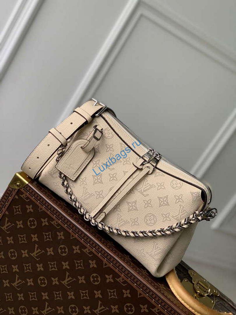 LV M24114 Louis Vuitton Hand It All PM Bag Mahina Crème Beige | v m24114 louis vuitton hand it all pm bag creme beige 03