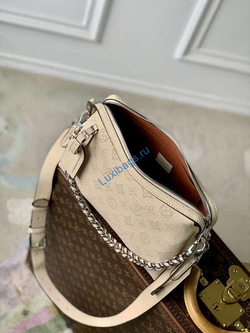 LV M24114 Louis Vuitton Hand It All PM Bag Mahina Crème Beige | v m24114 louis vuitton hand it all pm bag creme beige 08