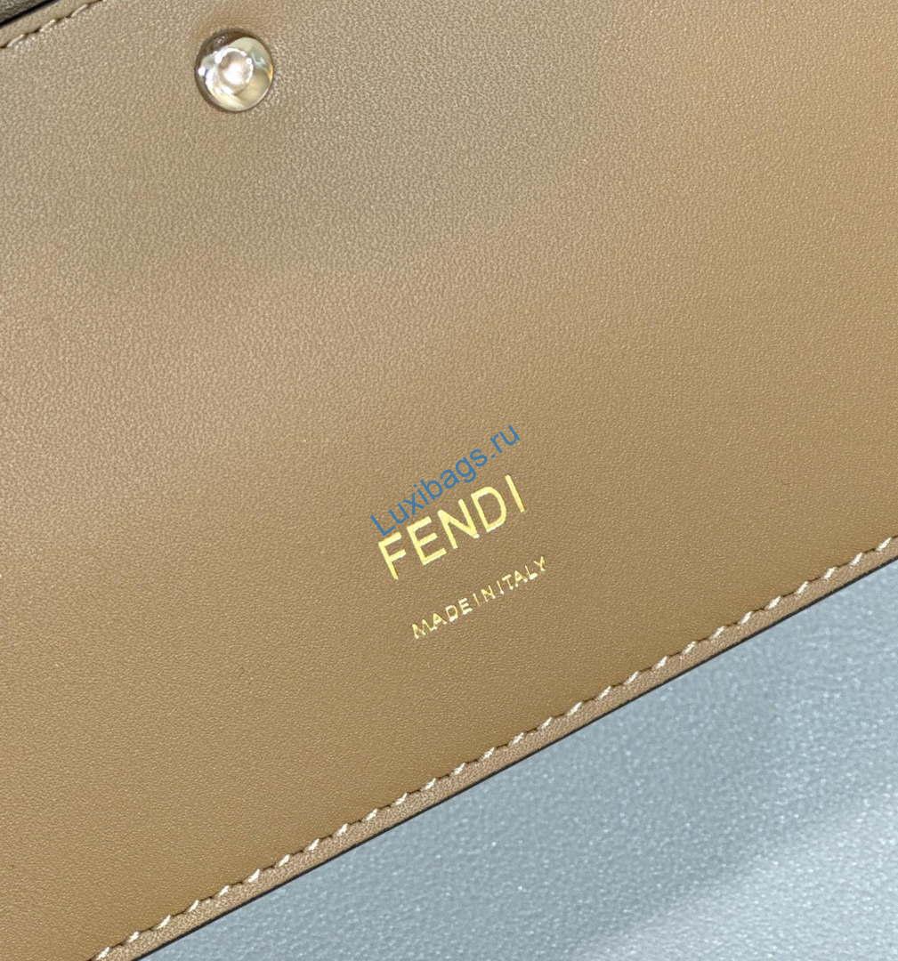 Fendi 8BR600 Baguette Sand and Brown interlaced leather and raffia bag 8630 | fendi 8br600 baguette sand interlaced leather and raffia bag 8630 005