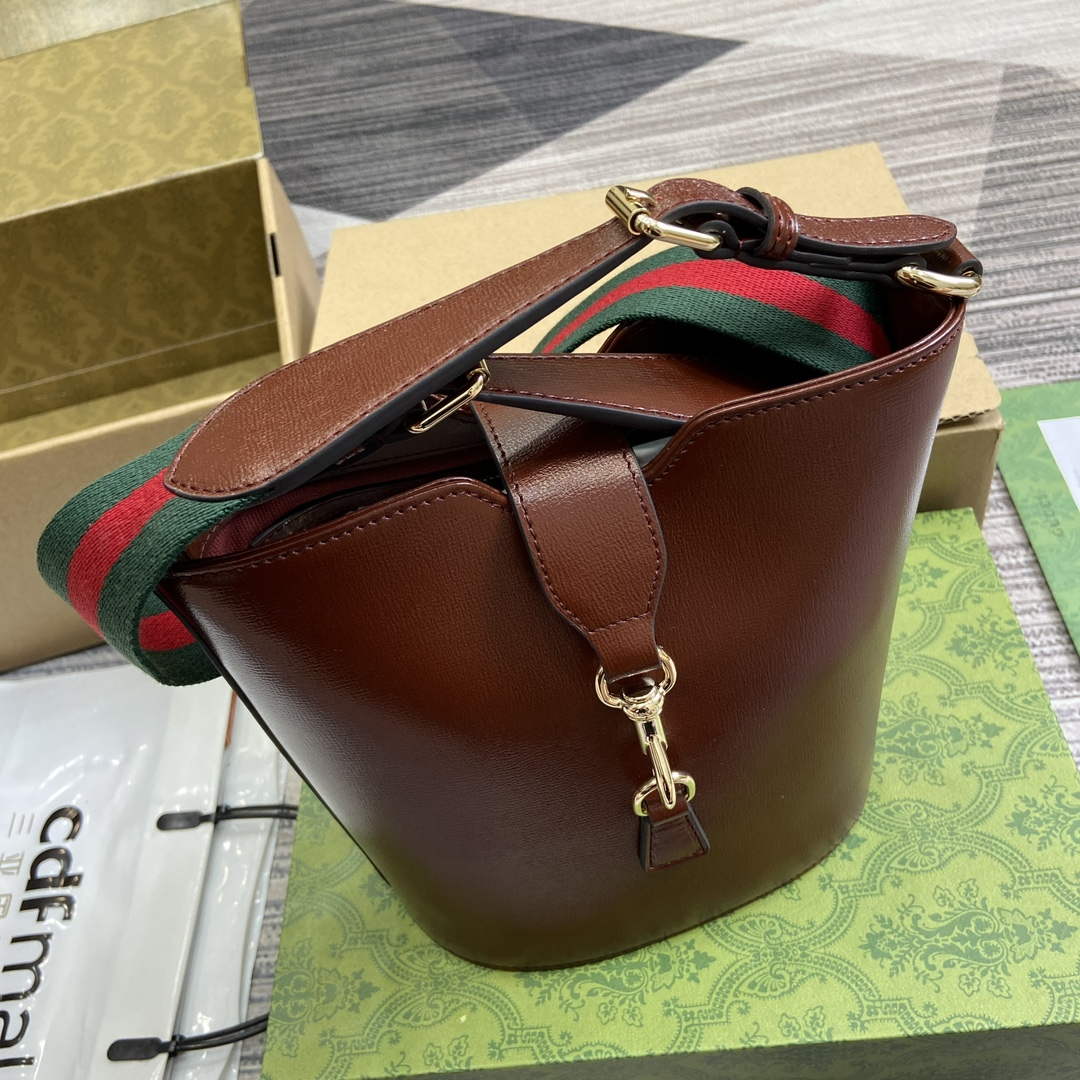 Gucci 782908 Mini Bucket Shoulder Bag Brown | gucci 782908 mini bucket shoulder bag brown 4
