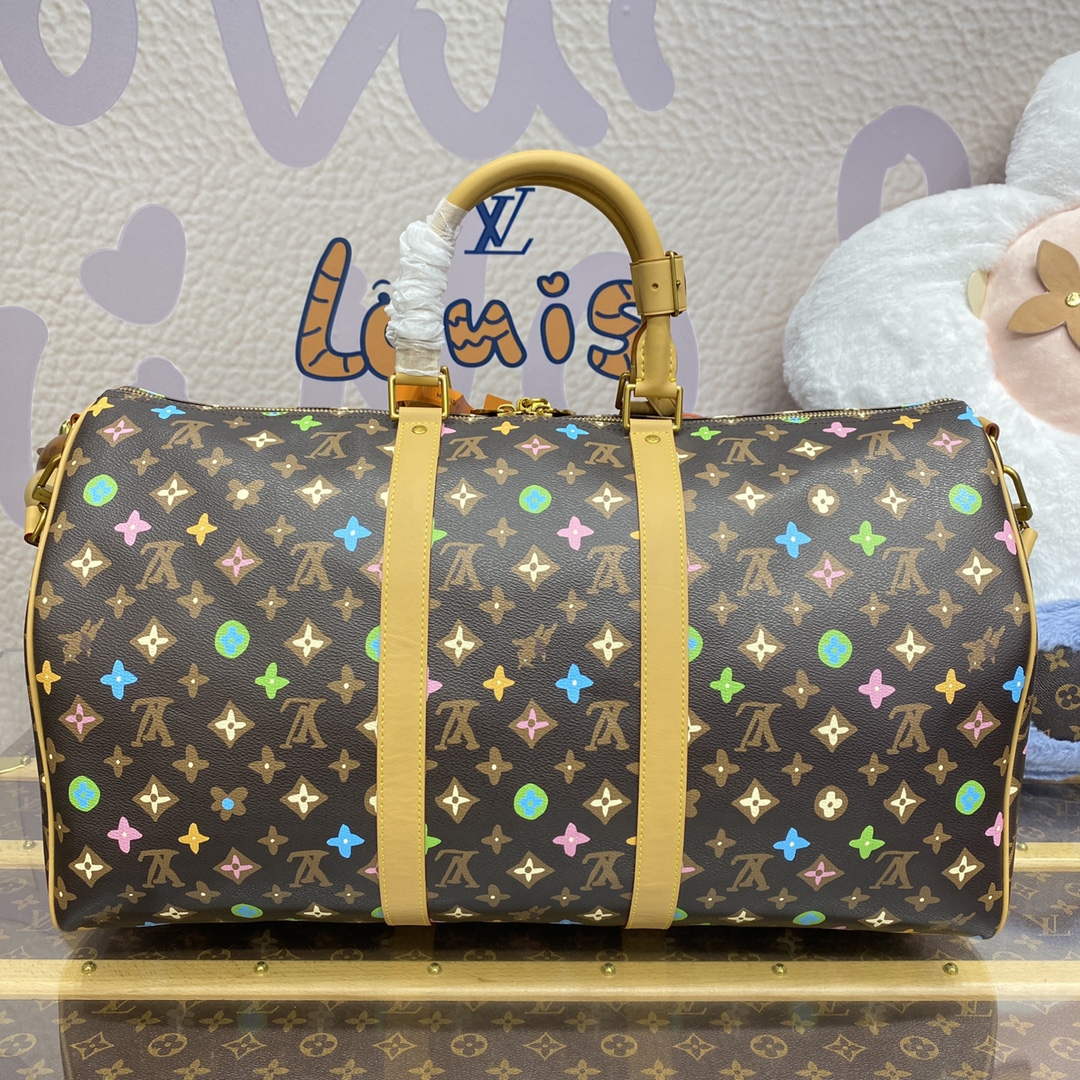 LV M24901 Louis Vuitton Keepall Bandoulière 50 Travel Bag Chocolate | lv m24901 louis vuitton keepall bandouliere 50 travel bag chocolate 2