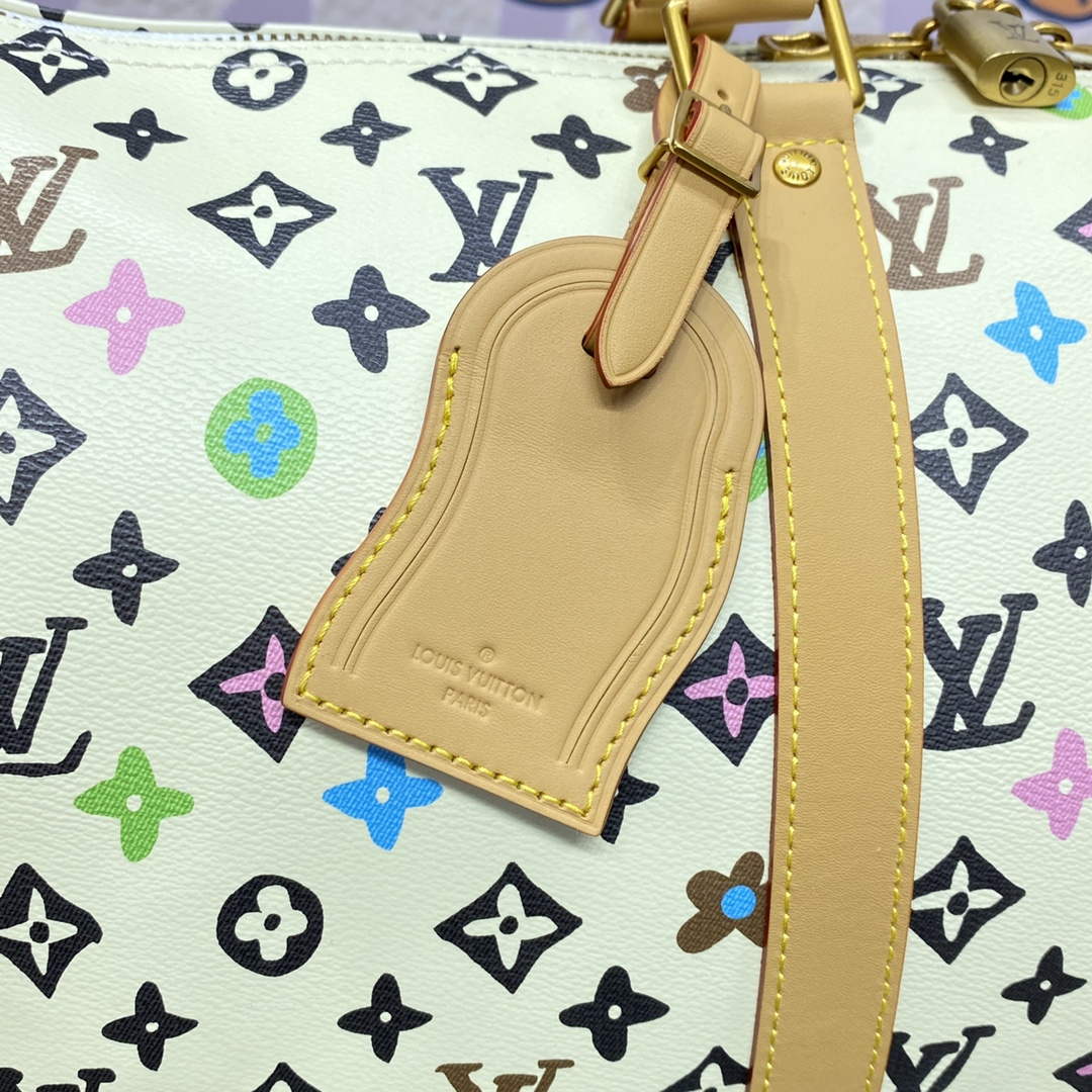 LV M25233 Louis Vuitton Keepall Bandoulière 45 Travel Bag Vanilla | lv m25233 louis vuitton keepall bandouliere 45 travel bag vanilla 5