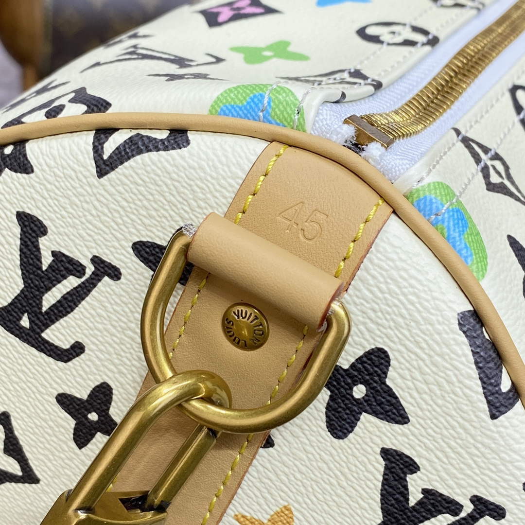 LV M25233 Louis Vuitton Keepall Bandoulière 45 Travel Bag Vanilla | lv m25233 louis vuitton keepall bandouliere 45 travel bag vanilla 8