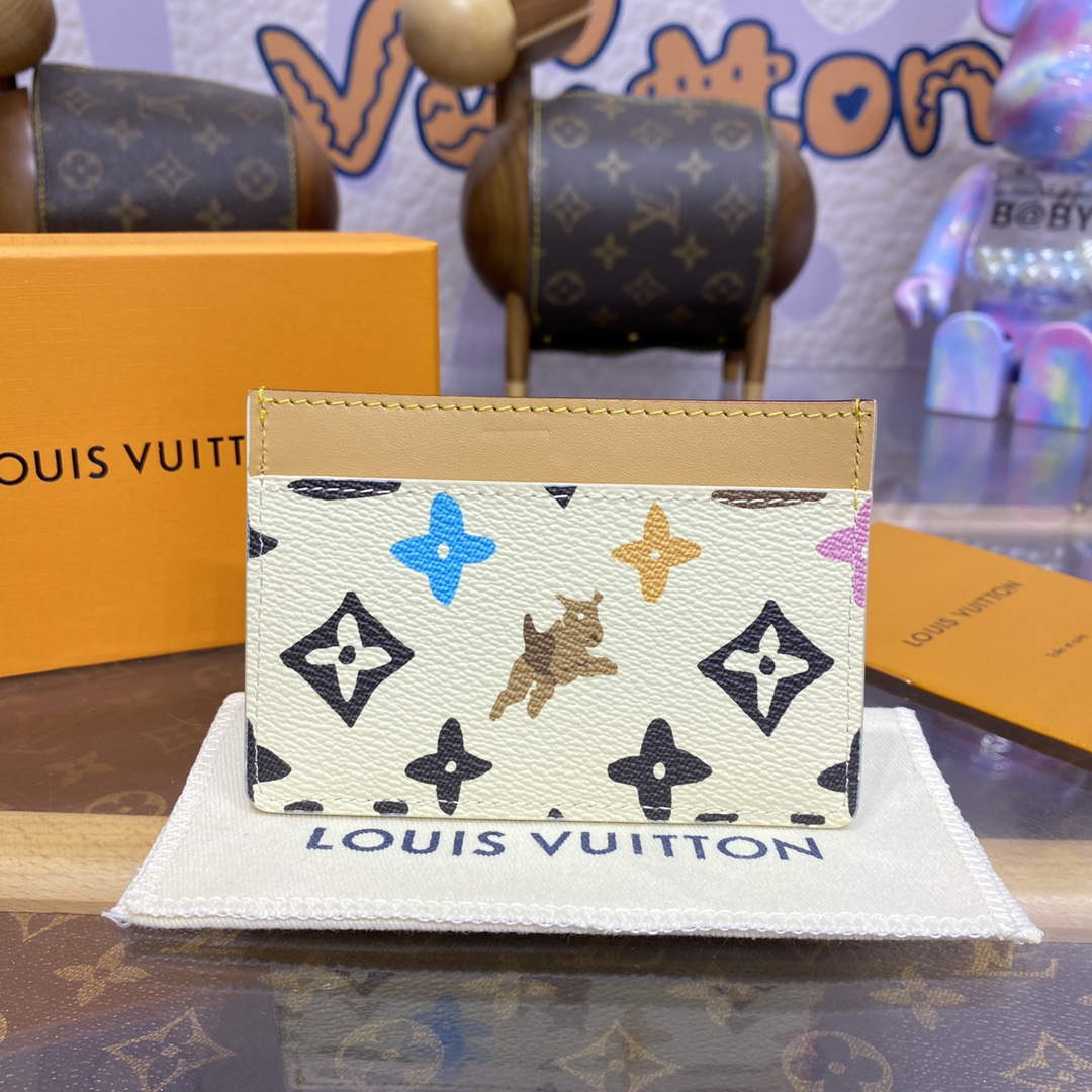 LV M83348 Louis Vuitton Card Holder Vanilla | lv m83348 louis vuitton card holder white 2