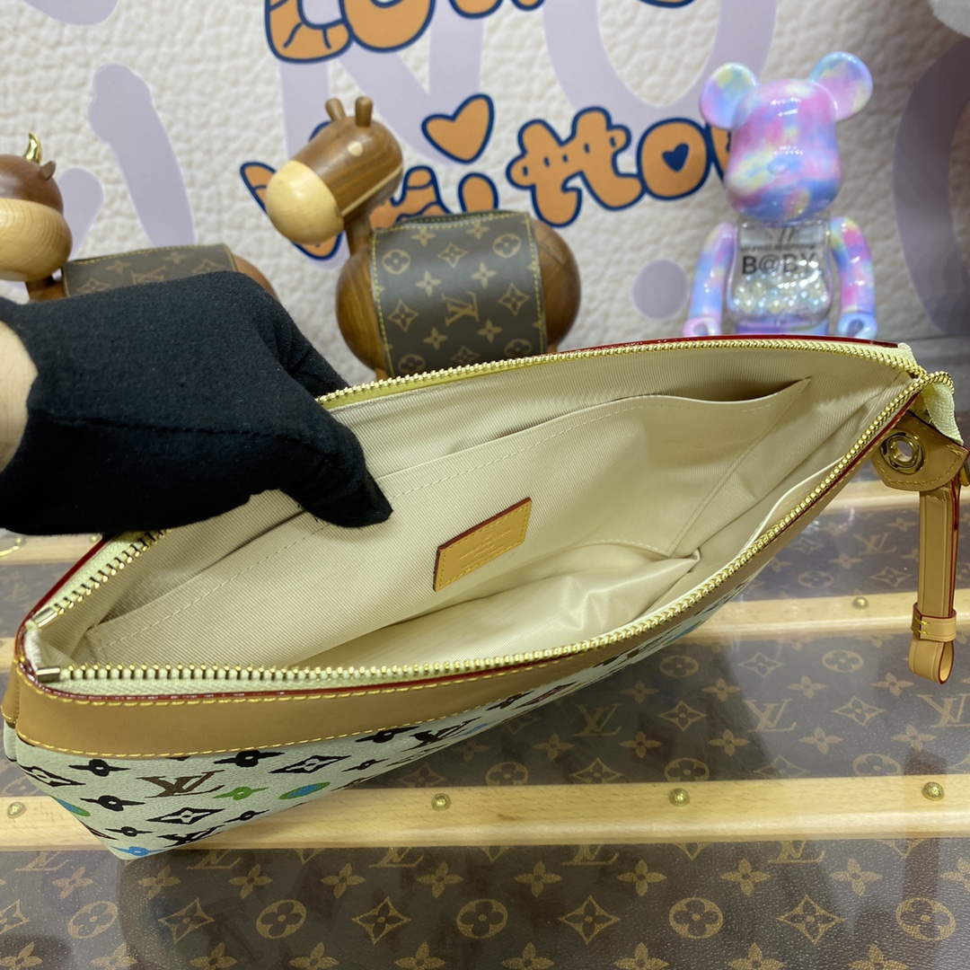 LV M83568 Louis Vuitton Pochette Voyage Souple Vanilla | lv m83568 louis vuitton pochette voyage souple white 9