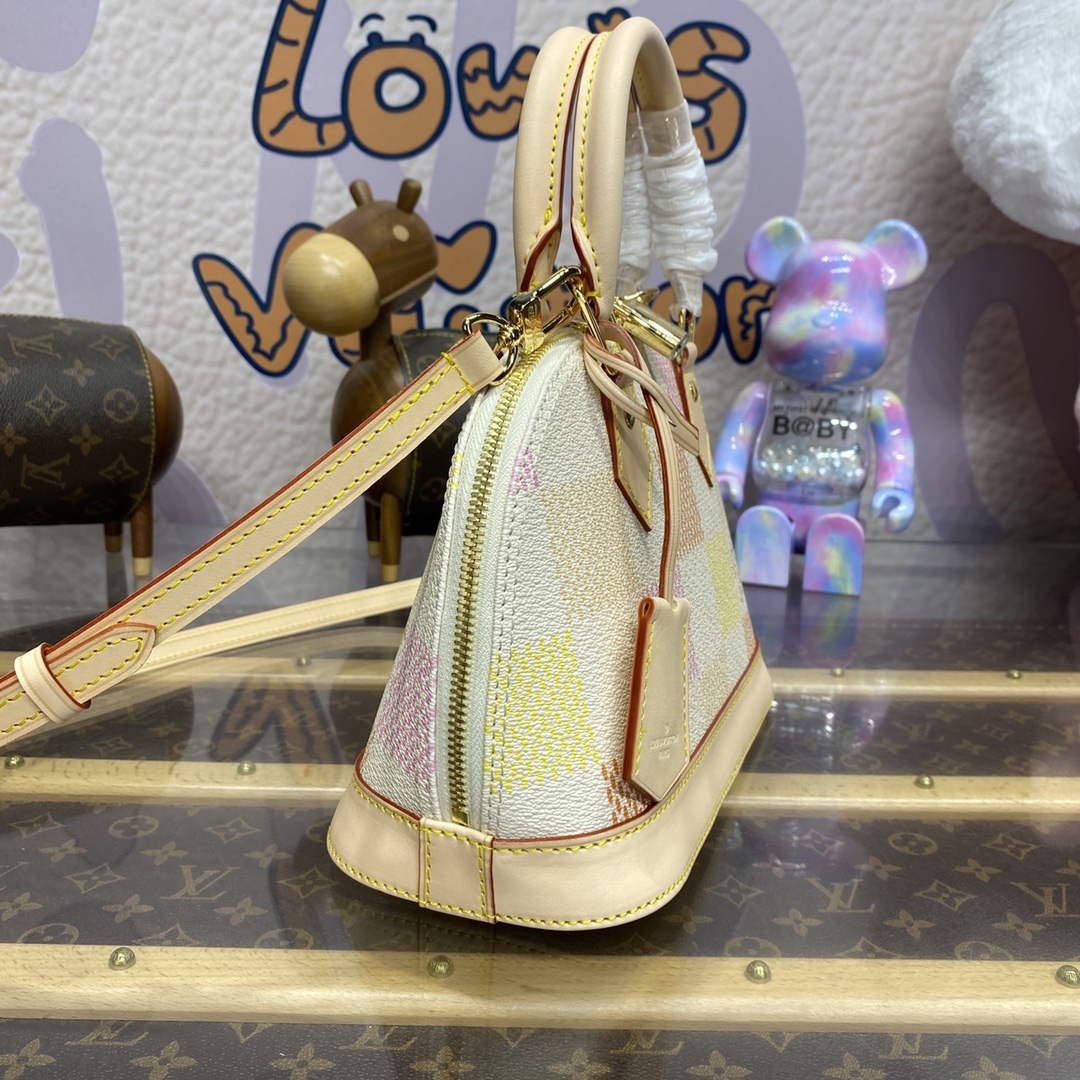 LV N40516 Louis Vuitton Alma BB Bag Peach Pink | lv n40516 louis vuitton alma bb bag peach pink 3
