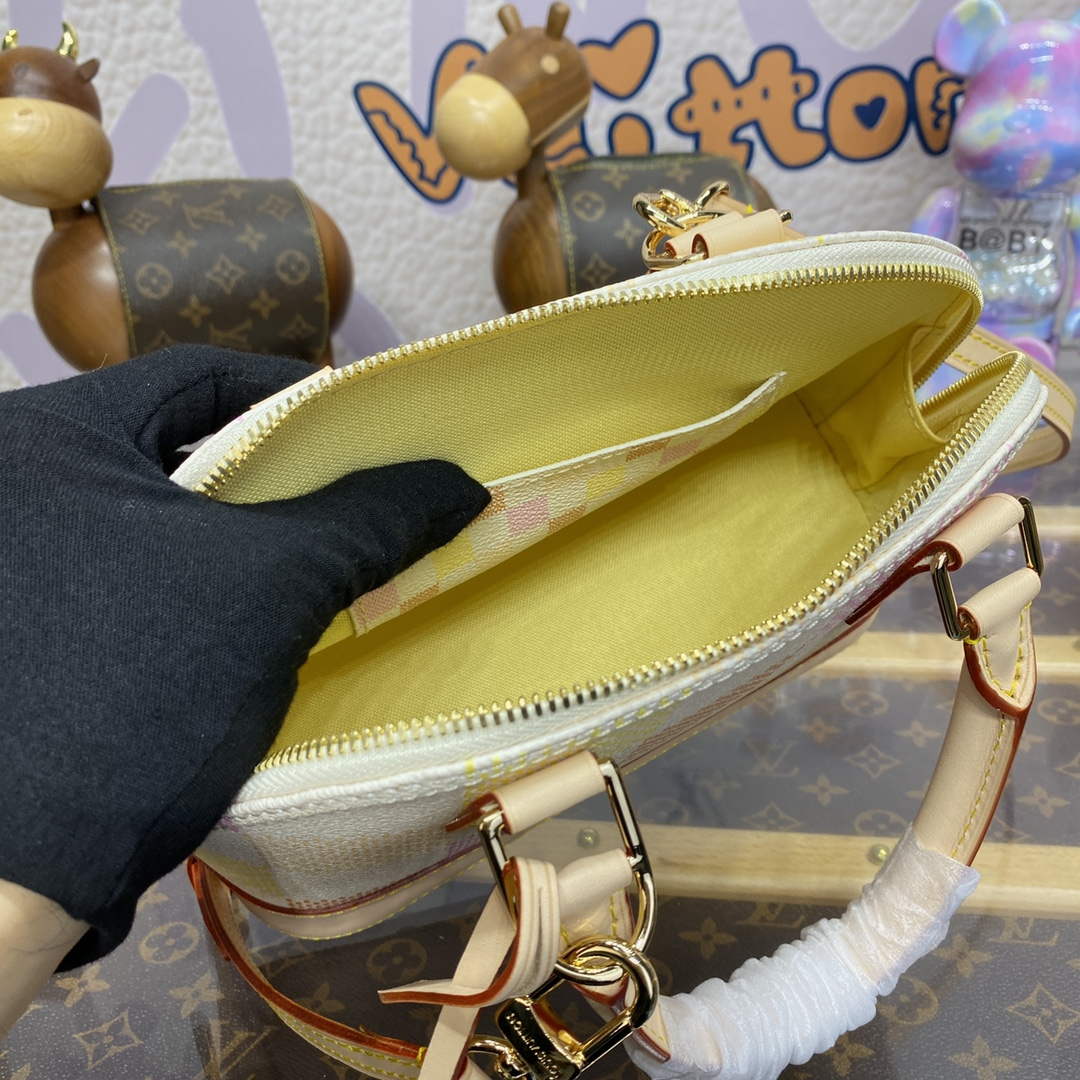 LV N40516 Louis Vuitton Alma BB Bag Peach Pink | lv n40516 louis vuitton alma bb bag peach pink 9