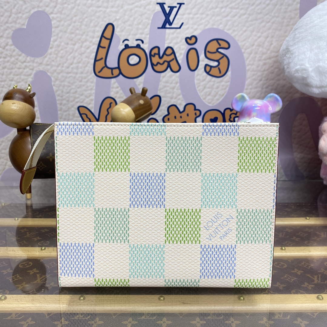 LV N40740 Louis Vuitton Toilet Pouch Bag Pistachio Green | lv n40740 louis vuitton toilet pouch bag blue 2