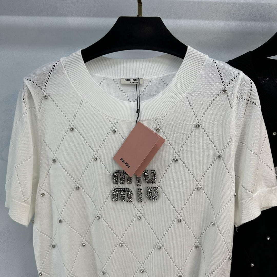 MiuMiu Women's T-shirt Fashion Clothing M99125 | miumiu womens t shirt fashion clothing m99125 4