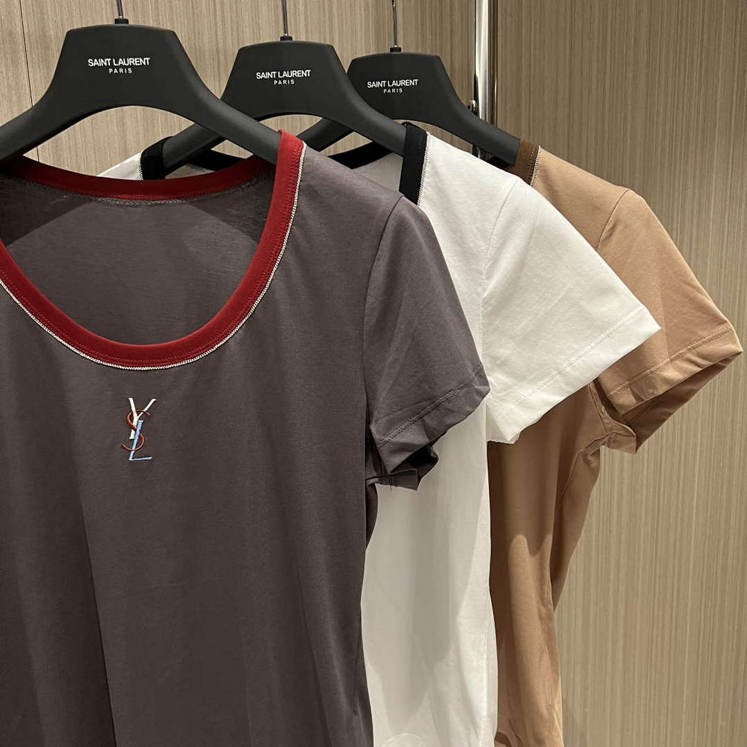 YSL Women's T-shirt Fashion Clothing Y51522 | ysl womens t shirt fashion clothing y51520 6 a7235fbd bfa6 4b91 b00a ecc7e8a5ab74