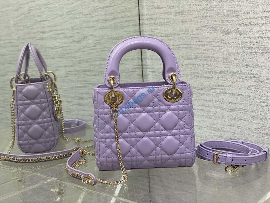dior m0505 mini lady dior bag lilac cannage lambskin 4 Dior M0505 Mini Lady Dior Bag Lilac Cannage Lambskin | dior m0505 mini lady dior bag lilac cannage lambskin 005