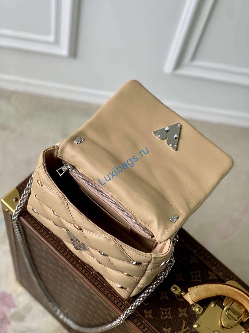 LV M24151 Louis Vuitton GO-14 MM Handbag Beige | lv m24151 louis vuitton go 14 mm handbag beige 9