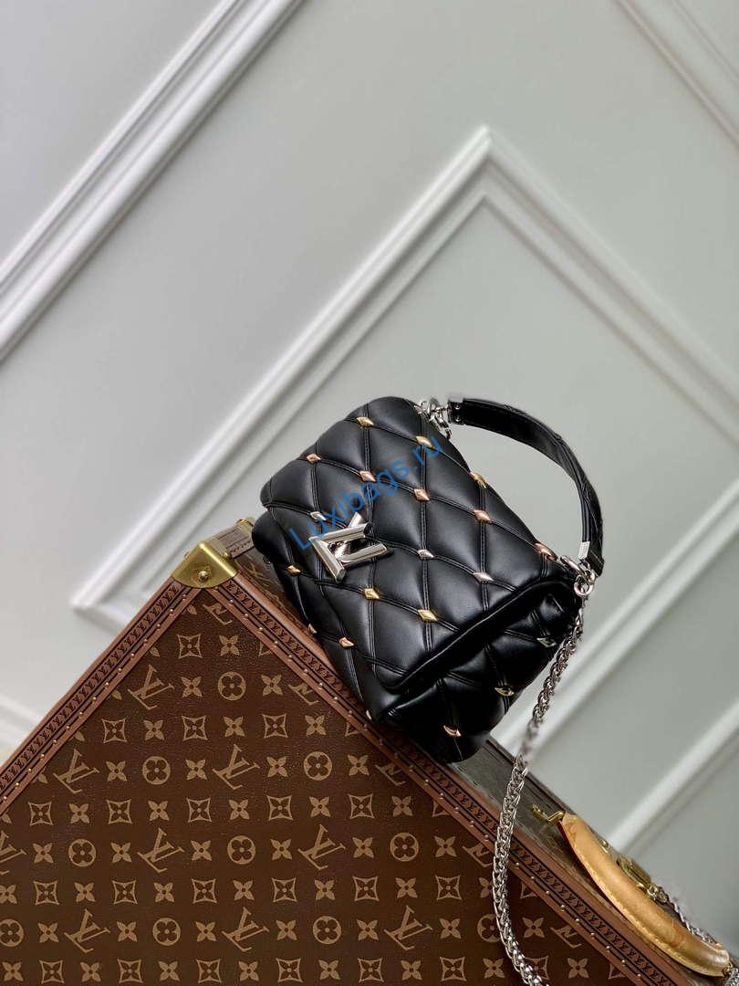 LV M24151 Louis Vuitton GO-14 MM Handbag Black | lv m24151 louis vuitton go 14 mm handbag black 2