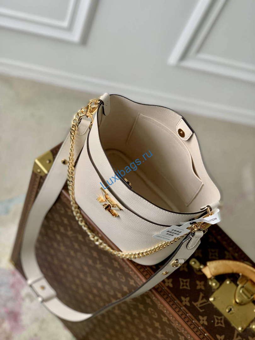 LV M24638 Louis Vuitton Lock and Walk Bucket Bag Quartz | lv m24638 louis vuitton lock and walk bucket bag quartz 9