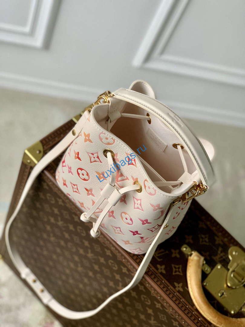 LV M24649 Louis Vuitton Néonoé BB Bucket Bag Sunrise Aquarelle | lv m24649 louis vuitton neonoe bb bucket bag sunrise aquarelle 9